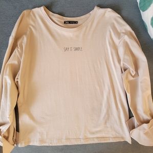 ZARA womens top. SIZE M